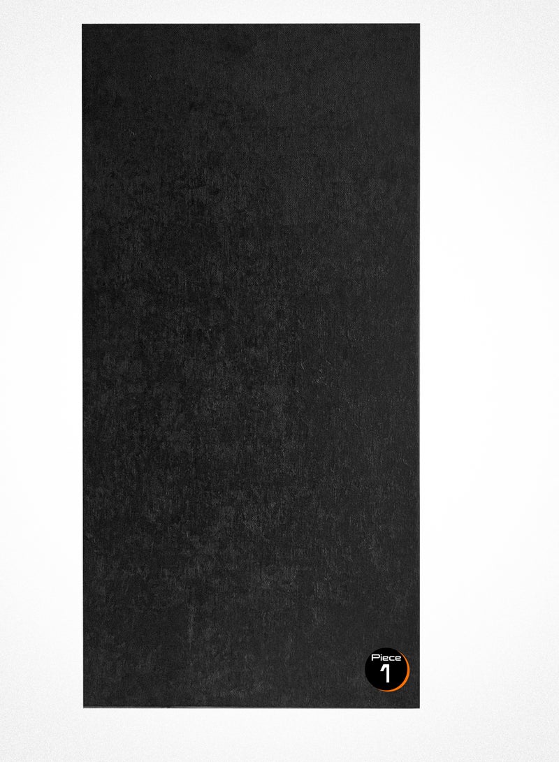 Acoustic Motion Acoustic Panels 10 cm Thick 120x60 cm Fiberglass (rockwool) ultra quality Sound Proof-Bass Trap Panels, Sound Absorbing Panels High Density for Studios, Home Theater,Ceiling,Wall-Black - Image 1
